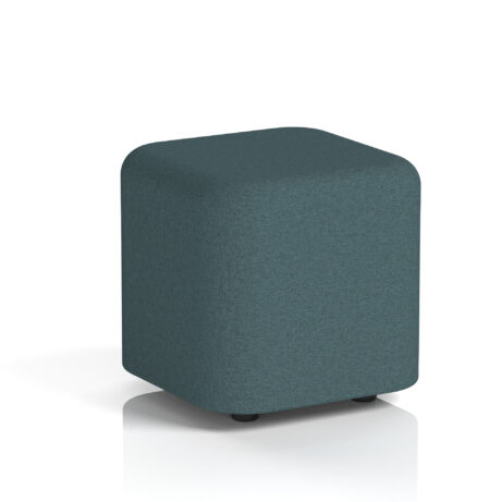 Harlestone Small Square Stool in X2 Polygon body and top, featuring a modern, single tone design.