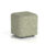 Harlestone Square Stool in Main Line Flax fabric, small size, featuring a smooth and modern design.