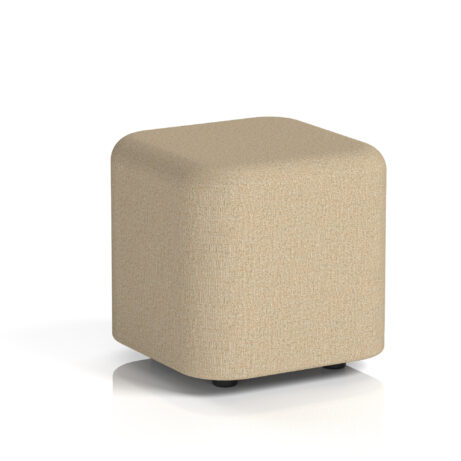 Harlestone Square Stool, small size, in Main Line Flax fabric with Upminster body and top.