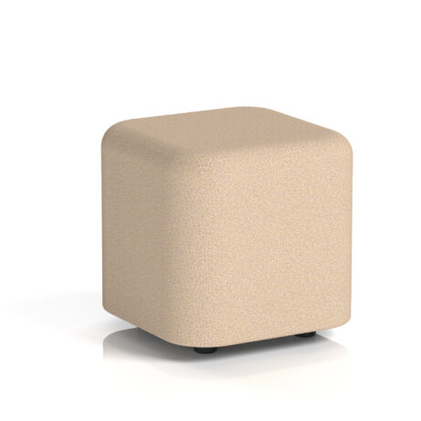 Harlestone Square Stool, Small, Synergy colour, Affix Body and Top finish, featuring a rounded square design.