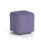 Small Harlestone Square Stool in Synergy colour, single tone fabric finish.