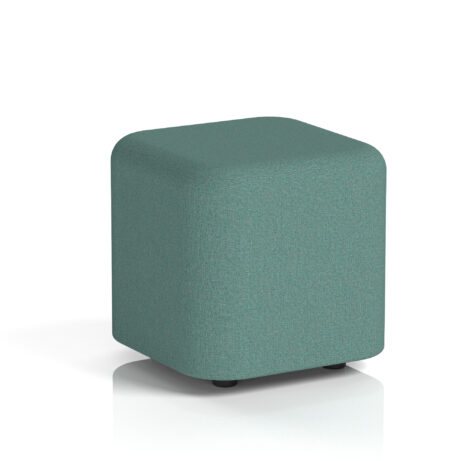 Harlestone Square Stool, Small size, Sumi color, Handa body and top with a textured finish.
