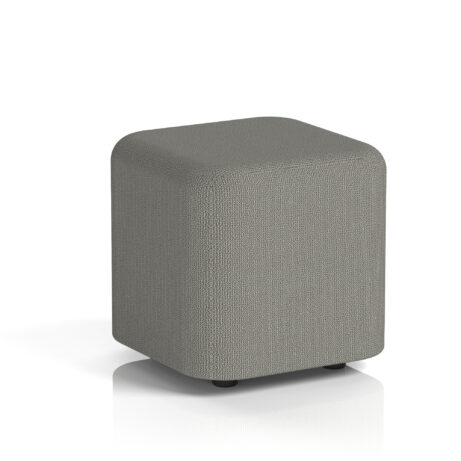 Harlestone Square Stool, Small, Yoredale - Hardraw colour, textured finish, modern minimalist design.