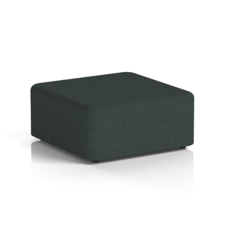 Large Harlestone Square Stool in Rivet - Charcoal, featuring a single tone body and top.