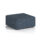 Harlestone Large Square Stool in Rivet Crucible fabric, featuring a smooth, modern design and rounded edges.
