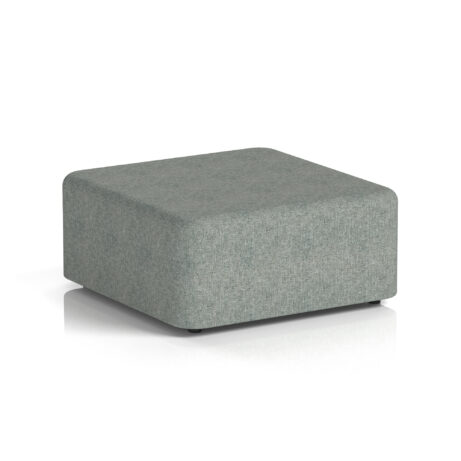 Harlestone Large Square Stool in Rivet colour, featuring a prime body and top with a textured fabric finish.
