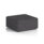 Harlestone Square Stool, Large, in Arithmetic Body and Top, Single Tone, with a sleek dark grey finish.