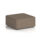 Large Harlestone Square Stool in X2 - Theory Body And Top fabric, featuring a modern design and a single tone finish.
