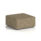 Large Harlestone Square Stool in Main Line Flax fabric with a smooth, square shape and rounded corners.