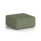 Large Harlestone Square Stool in Main Line Flax - Monument fabric, featuring a sleek single-tone design.