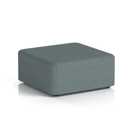 Harlestone Large Square Stool in Main Line Flax - Westminster Body and Top, upholstered in a single tone fabric.
