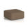Harlestone Large Square Stool in Sumi Osaka, single tone fabric, modern design with a sleek finish.