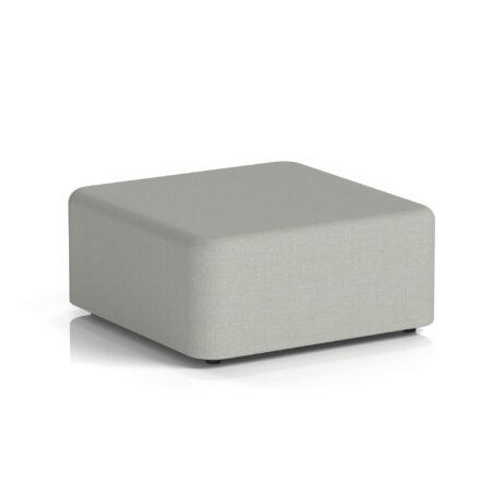 Harlestone Large Square Stool in Sumi - Tokyo, single tone fabric, modern design.