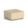 Harlestone Square Stool in Sumi Zen, large size, single tone, with a soft fabric finish and rounded edges.