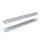 Synergy Cable Channel, 1200mm, Silver finish, two-piece design for cable management.