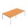Synergy Meeting Table (FSC) : Goal Post Leg : 2800