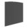 Curved grey floor standing system screen with sleek edges, designed for privacy and noise control in open-plan offices.