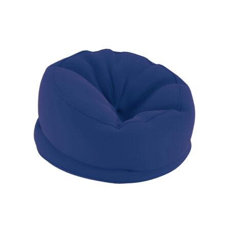 Titan Medium Bean Bag in blue fabric, featuring a soft, rounded design ideal for casual seating.