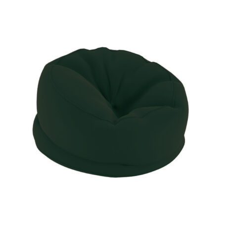 Titan Medium Bean Bag in dark green fabric, featuring a soft, contoured shape for comfortable seating.