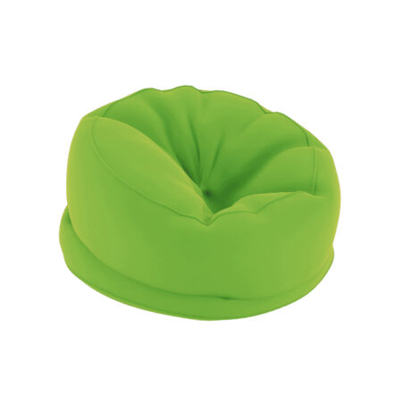 Titan Medium Bean Bag in vibrant green colour, featuring a soft, contoured design for comfort and relaxation.
