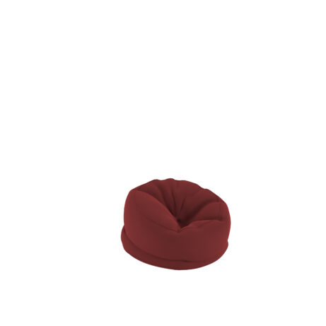 Titan Medium Bean Bag in vibrant red color, featuring a plush and comfortable design.