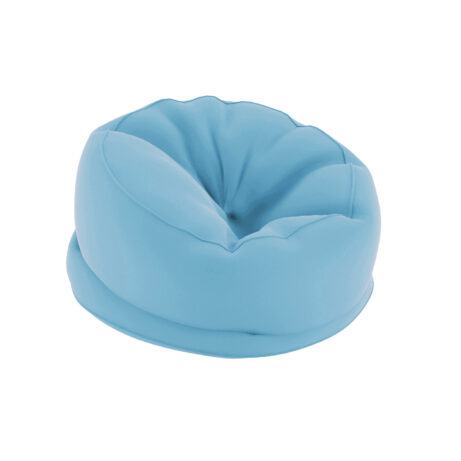 Titan Medium Bean Bag in Sky Blue, featuring a round, plush design with a soft, smooth finish.