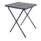 Titan Exam Desk in charcoal, featuring a square top and a sturdy black folding frame.