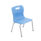 Titan 4 Leg Chair, Size 2, in Sky Blue with a sturdy design and metallic legs.