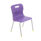 Titan 4 Leg Chair, Size 3, in purple with a streamlined design and yellow foot caps.