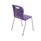 Durable Titan 4 Leg Chair in purple with impact-resistant shell and steel frame, designed for educational seating.