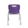 Durable Titan 4 Leg Chair in purple with a sturdy steel frame, anti-tilt legs, and a carry handle for easy transport.