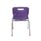 Durable Titan 4 Leg Chair in purple with a sturdy steel frame, anti-tilt legs, and a carry handle for easy transport.