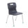 Titan 4 Leg Chair, Size 5, in Charcoal with a sleek design and metal legs.