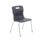 Titan 4 Leg Chair, Size 5, in Charcoal with a sleek design and metal legs.