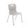 Titan 4 Leg Chair, Size 5, Grey color with a sleek design and chrome legs.