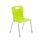 Titan 4 Leg Chair, Size 5, lime colour with a metal frame and anti-slip feet.