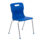 Titan 4 Leg Chair, Size 6, in blue with a sleek design and chrome legs, ideal for classrooms or workspaces.