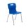 Titan 4 Leg Chair, Size 6, in blue with a sleek design and chrome legs, ideal for classrooms or workspaces.