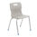 Titan 4 Leg Chair in grey, size 6, with a modern design and chrome legs.