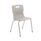 Titan 4 Leg Chair in grey, size 6, with a modern design and chrome legs.