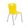 Titan 4 Leg Chair in Size 6, vibrant yellow color with a robust frame and comfortable seat design.