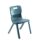 Titan One Piece Chair, Size 2, in Charcoal colour, featuring a solid design with a rear handle for easy mobility.