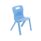 Titan One Piece Chair, Size 2, Sky Blue, featuring a simple design with rounded edges and a cut-out handle.