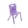 Titan One Piece Chair, Size 2, in vibrant purple, featuring a sleek design and sturdy legs.