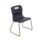 Titan Skid Base Chair, Size 3, Charcoal colour with a sturdy steel frame and yellow feet.