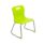 Titan Skid Base Chair, Size 3, in vibrant lime colour with a metal frame and skid base design.