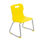 Titan Skid Base Chair, Size 3, Yellow, featuring a sleek design with a metallic frame and comfortable seat.
