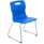 Titan Skid Base Chair, Size 5, featuring a blue plastic seat and chrome skid base legs.