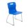Titan Skid Base Chair, Size 5, featuring a blue plastic seat and chrome skid base legs.