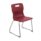 Titan Skid Base Chair, Size 5, in burgundy with a sleek plastic seat and chrome skid base.